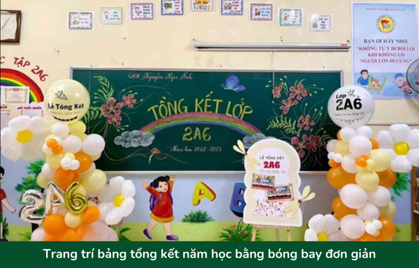 Bảng trang trí tổng kết năm học đẹp - 9