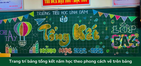 Bảng trang trí tổng kết năm học đẹp - 12