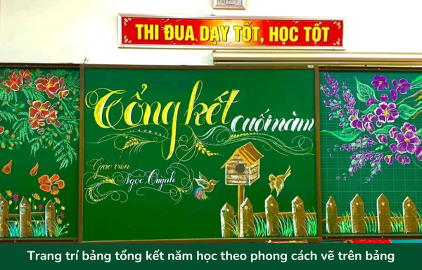 Bảng trang trí tổng kết năm học đẹp - 13