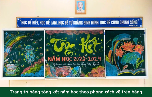 Bảng trang trí tổng kết năm học đẹp - 14