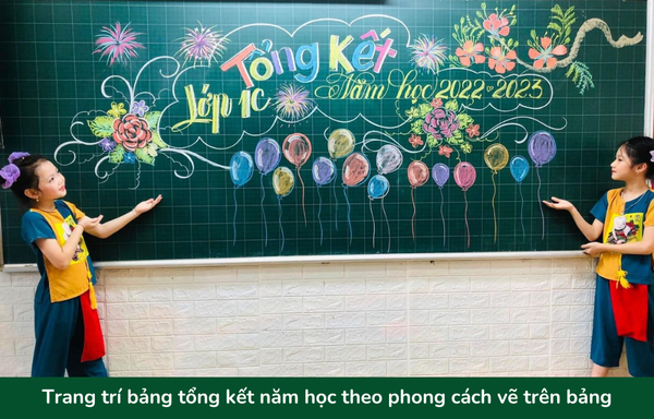 Bảng trang trí tổng kết năm học đẹp - 15