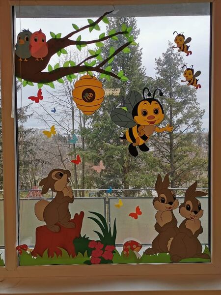 Trang trí cửa lớp mầm non 19