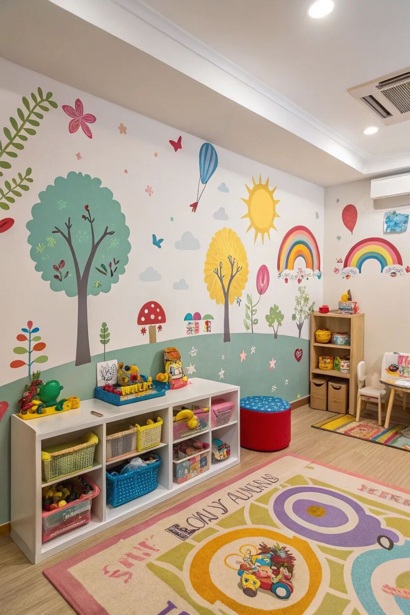 Hình minh hoạ trang trí lớp học mầm non 13 Hình minh hoạ trang trí lớp học mầm non 13