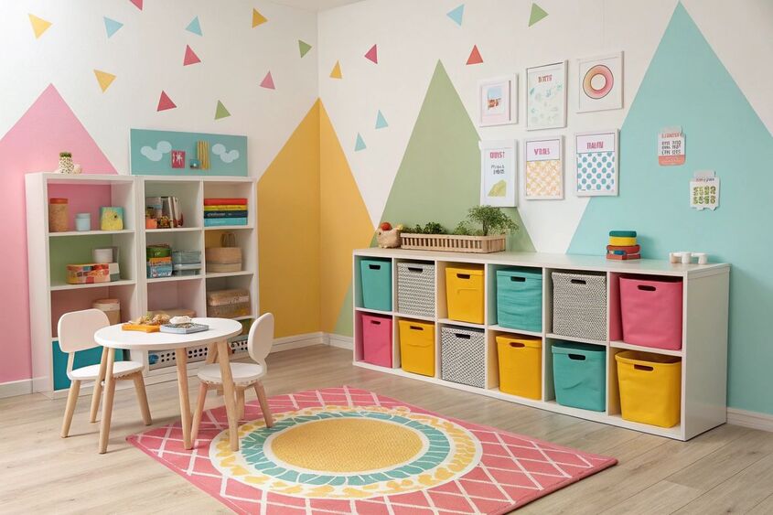 Hình minh hoạ trang trí lớp học mầm non 14 Hình minh hoạ trang trí lớp học mầm non 14