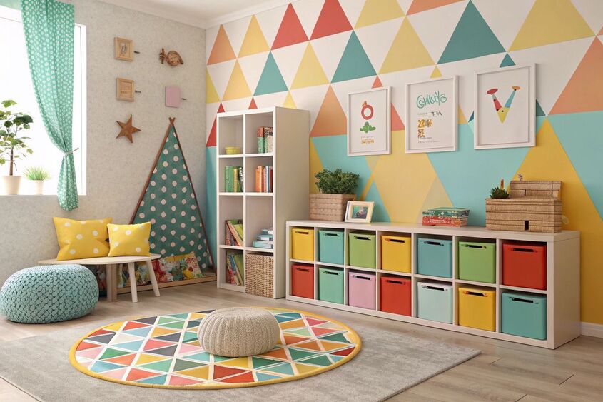 Hình minh hoạ trang trí lớp học mầm non 15 Hình minh hoạ trang trí lớp học mầm non 15