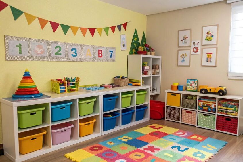 Hình minh hoạ trang trí lớp học mầm non 16 Hình minh hoạ trang trí lớp học mầm non 16