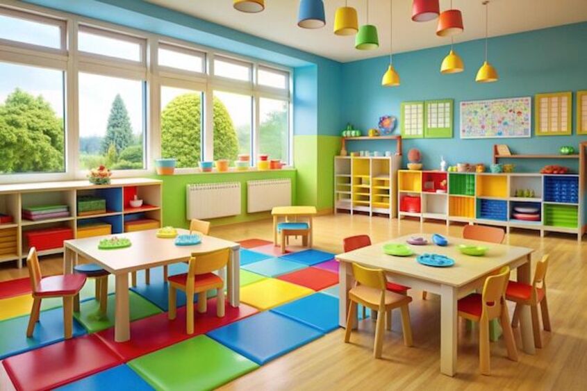 Hình minh hoạ trang trí lớp học mầm non 17 Hình minh hoạ trang trí lớp học mầm non 17