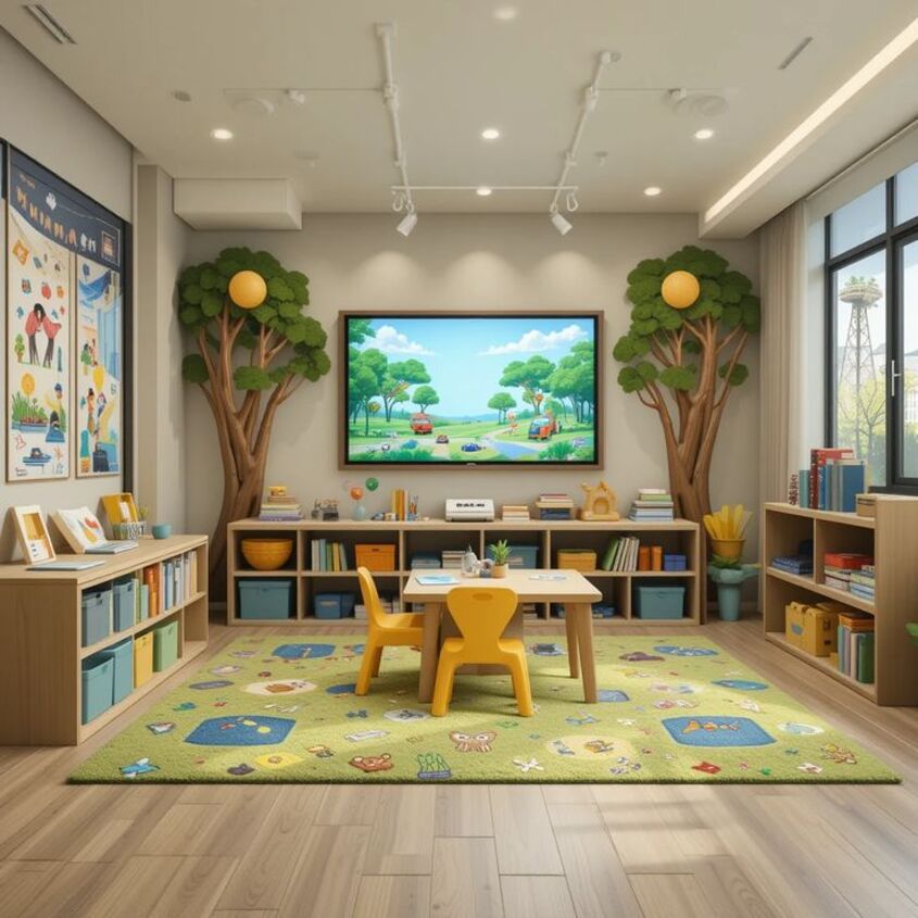 Hình minh hoạ trang trí lớp học mầm non 31 Hình minh hoạ trang trí lớp học mầm non 31