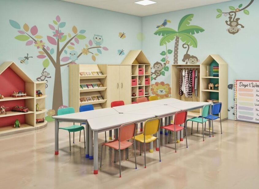 Hình minh hoạ trang trí lớp học mầm non 40 Hình minh hoạ trang trí lớp học mầm non 40