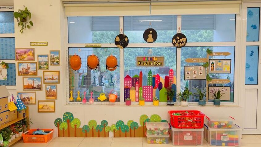 Hình minh hoạ trang trí lớp học mầm non 5 Hình minh hoạ trang trí lớp học mầm non 5