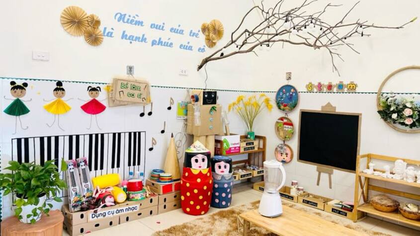 Hình minh hoạ trang trí lớp học mầm non 6 Hình minh hoạ trang trí lớp học mầm non 6