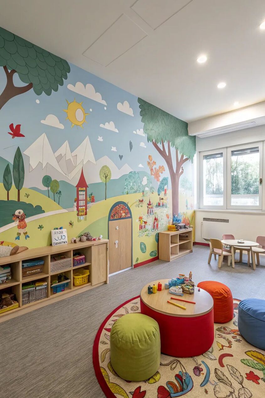 Hình minh hoạ trang trí lớp học mầm non 59 Hình minh hoạ trang trí lớp học mầm non 59