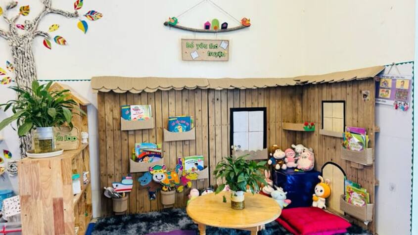 Hình minh hoạ trang trí lớp học mầm non 9 Hình minh hoạ trang trí lớp học mầm non 9