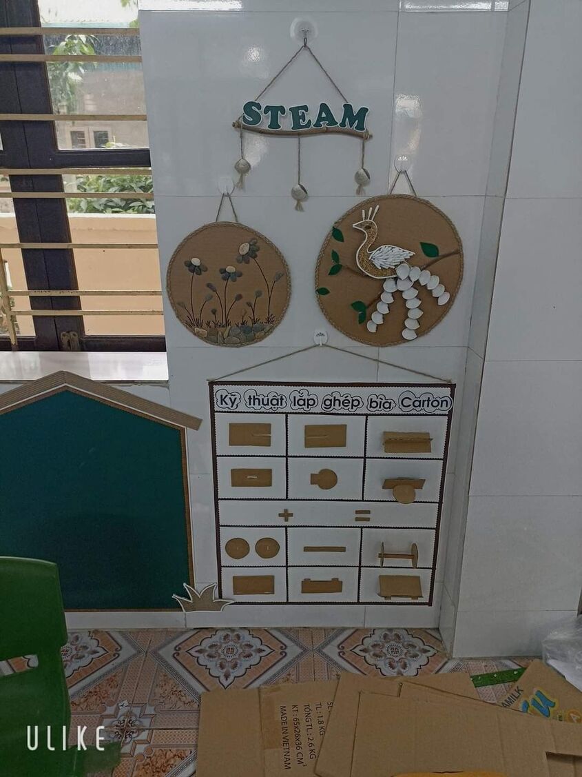 Hình minh hoạ trang trí góc steam mầm non 3