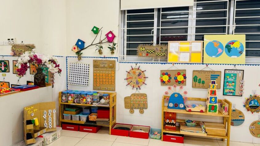 Hình minh hoạ trang trí góc steam mầm non 13