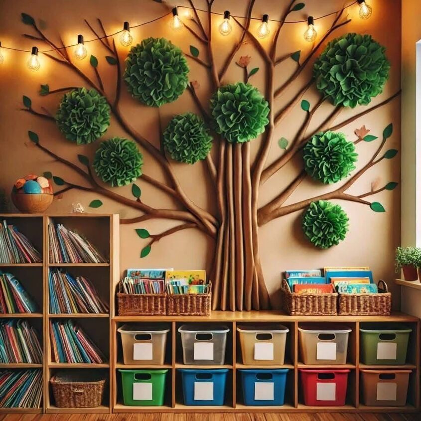 Hình minh hoạ trang trí góc steam mầm non 32