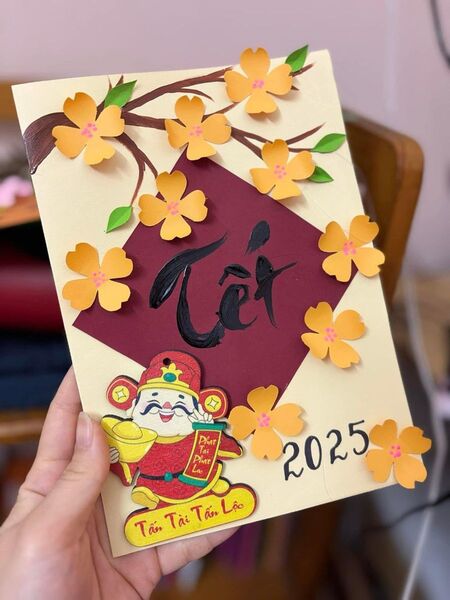 Mẫu trang trí thiệp Tết 1