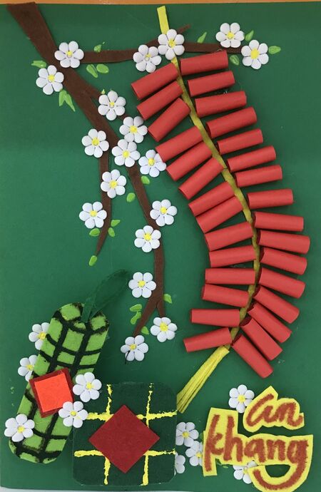 Mẫu trang trí thiệp Tết 3