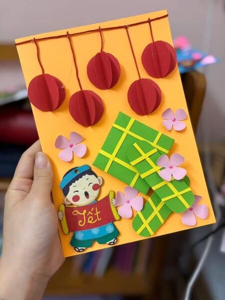 Mẫu trang trí thiệp Tết 4