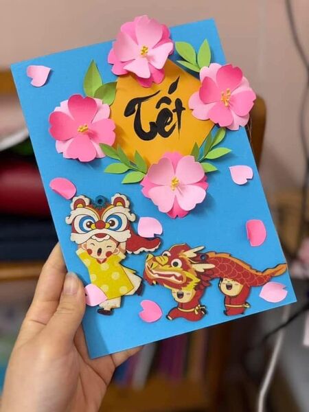 Mẫu trang trí thiệp Tết 5