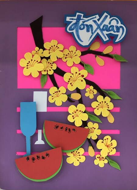 Mẫu trang trí thiệp Tết 7