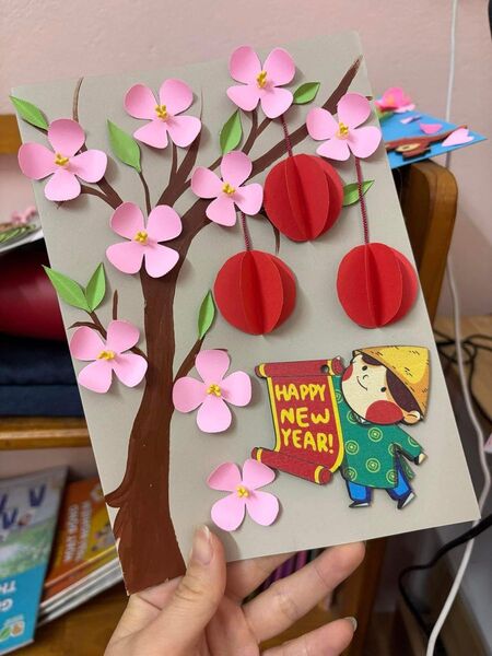 Mẫu trang trí thiệp Tết 8