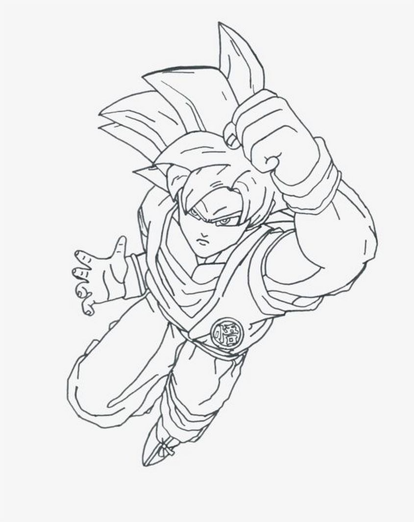 Tranh tô màu Songoku trưởng thành - 38