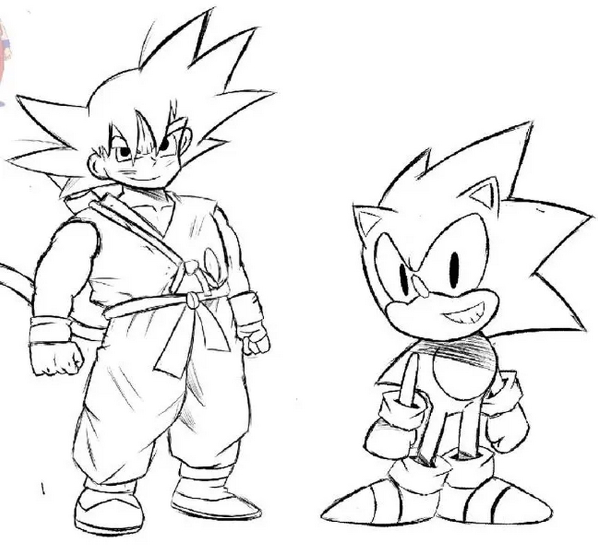 Tranh tô màu Songoku còn nhỏ - 19