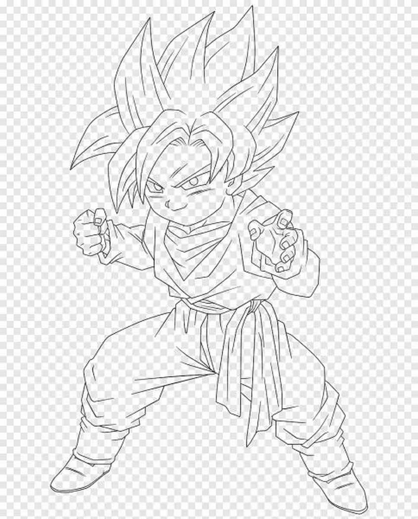 Tranh tô màu Songoku còn nhỏ - 22