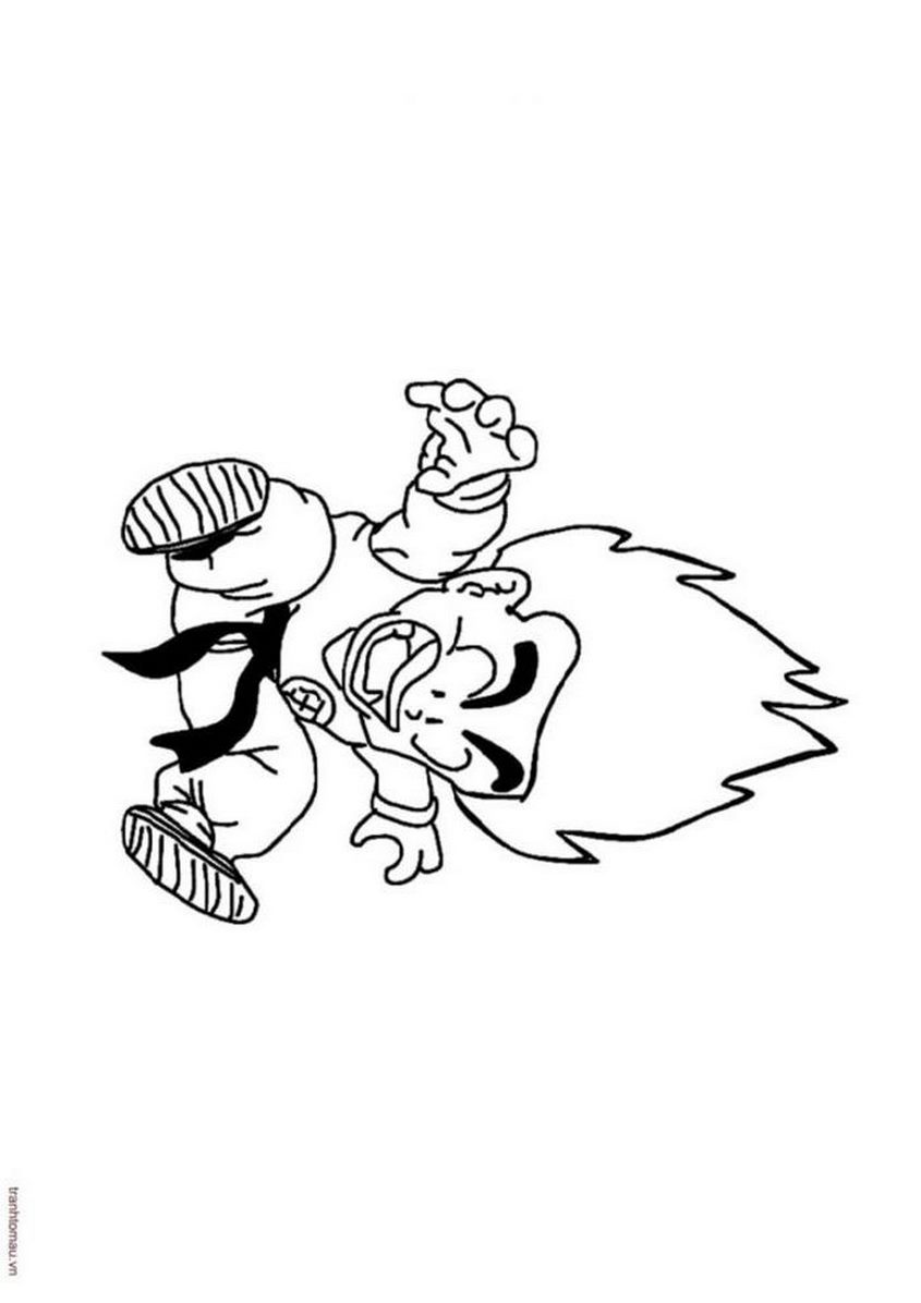 Tranh tô màu Songoku còn nhỏ - 47