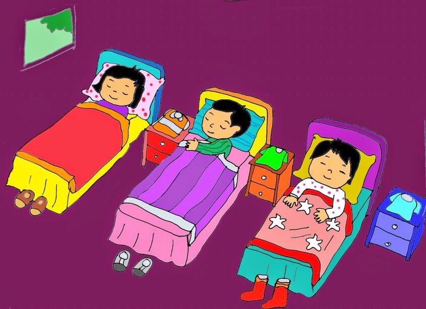 Tranh chủ đề trường mầm non 2