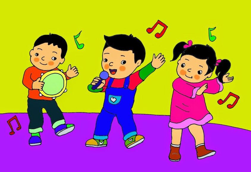 Tranh chủ đề trường mầm non 4