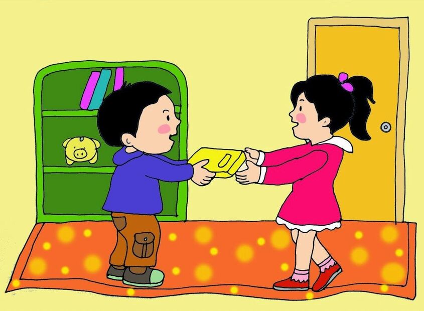 Tranh chủ đề trường mầm non 12