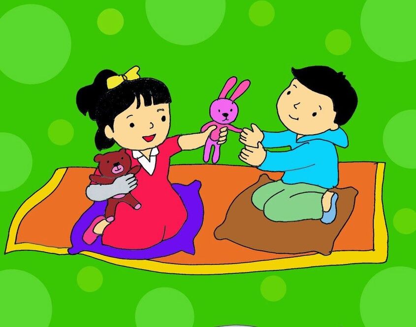 Tranh chủ đề trường mầm non 13