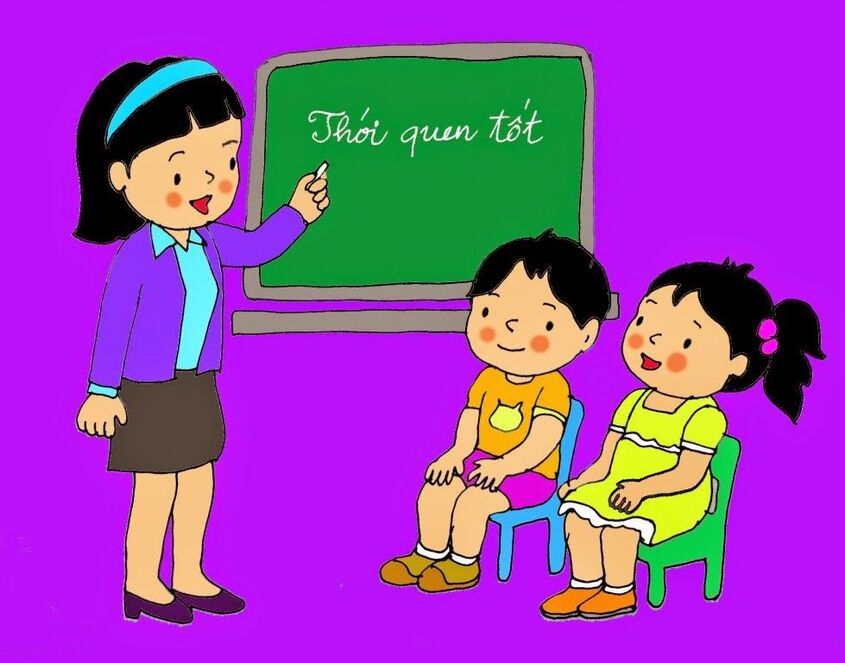 Tranh chủ đề trường mầm non 14