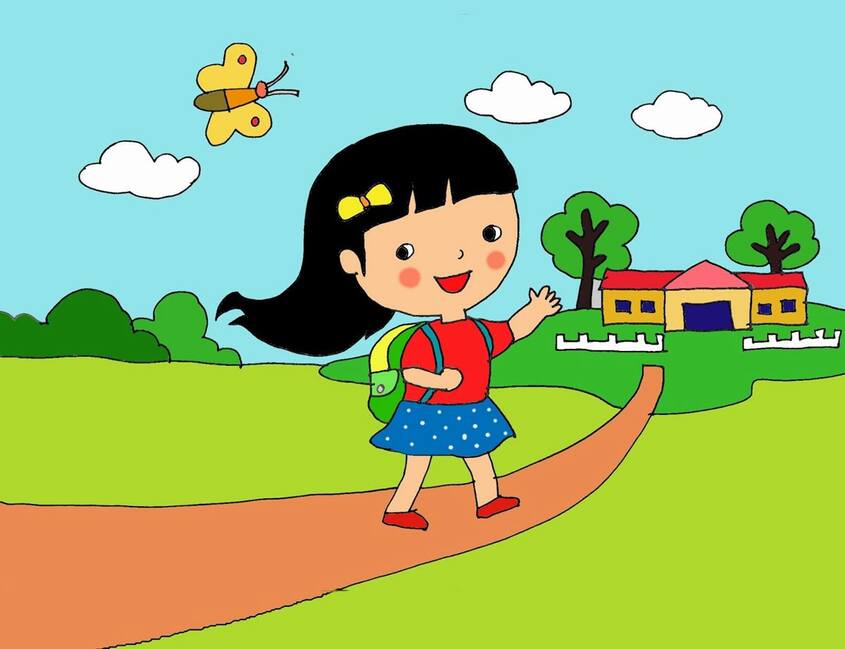 Tranh chủ đề trường mầm non 20