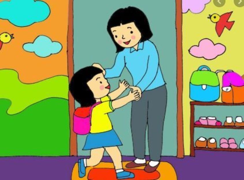 Tranh chủ đề trường mầm non 21