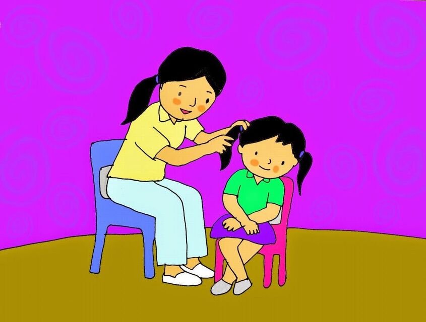 Tranh chủ đề trường mầm non 23