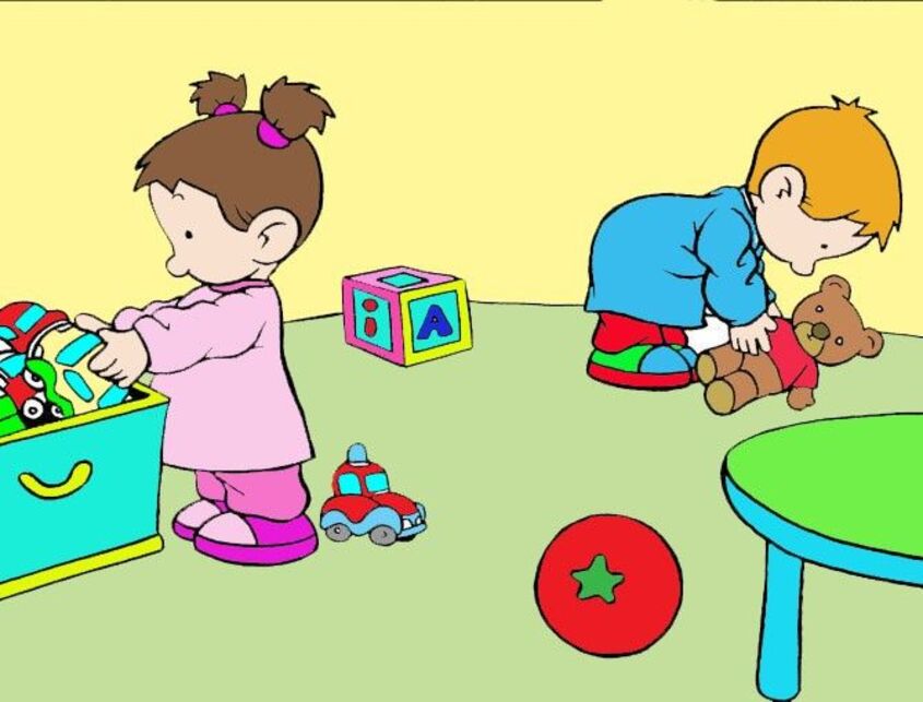 Tranh chủ đề trường mầm non 42