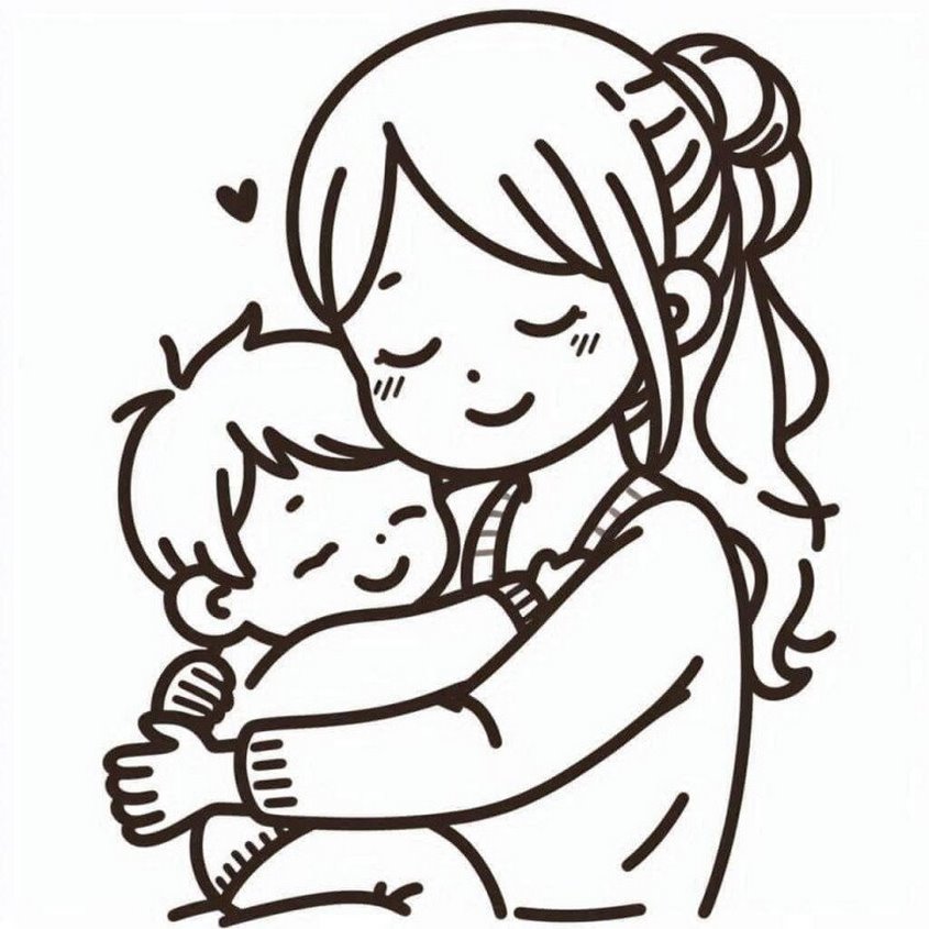 Tranh tô màu ngày 20-10 - 1 Tranh tô màu ngày 20-10 - 1