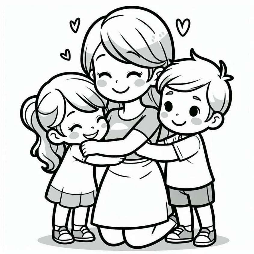 Tranh tô màu ngày 20-10 - 15 Tranh tô màu ngày 20-10 - 15