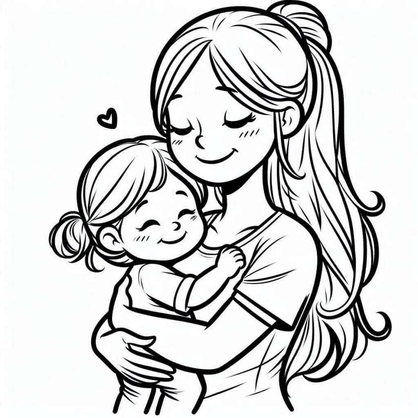 Tranh tô màu ngày 20-10 - 16 Tranh tô màu ngày 20-10 - 16