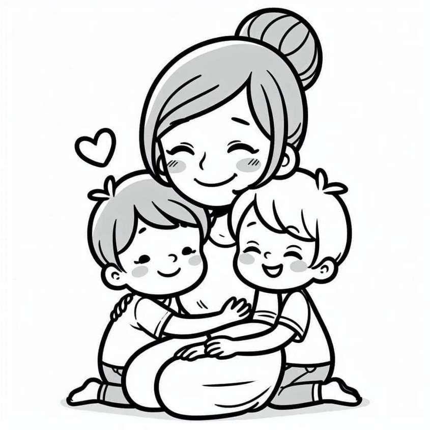 Tranh tô màu ngày 20-10 - 17 Tranh tô màu ngày 20-10 - 17