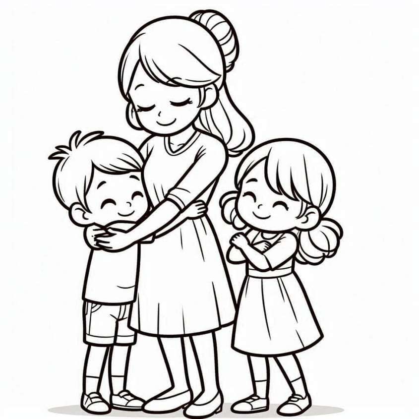 Tranh tô màu ngày 20-10 - 20 Tranh tô màu ngày 20-10 - 20