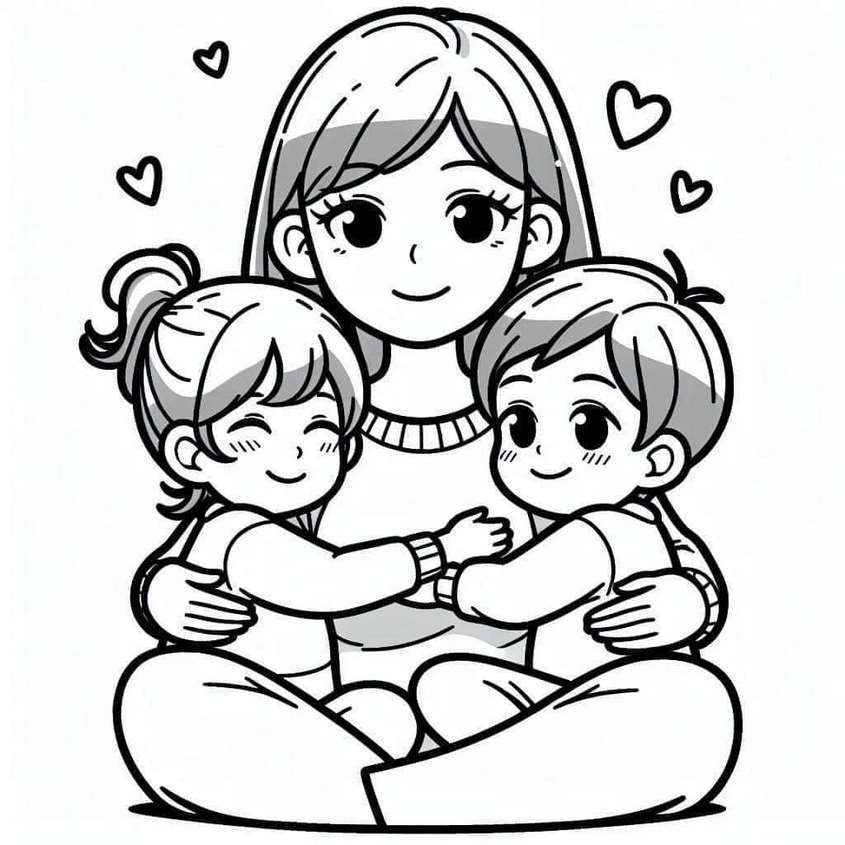 Tranh tô màu ngày 20-10 - 23 Tranh tô màu ngày 20-10 - 23