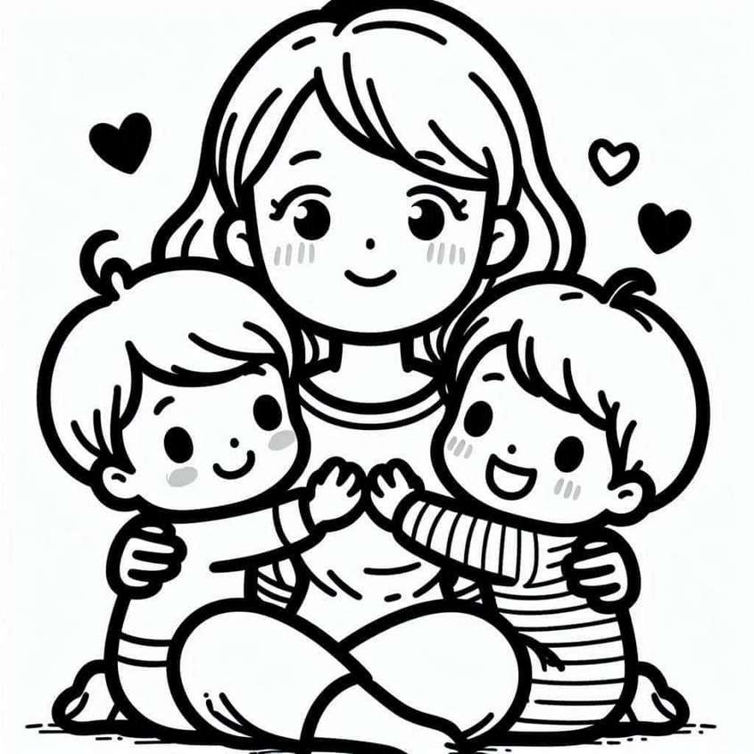 Tranh tô màu ngày 20-10 - 26 Tranh tô màu ngày 20-10 - 26