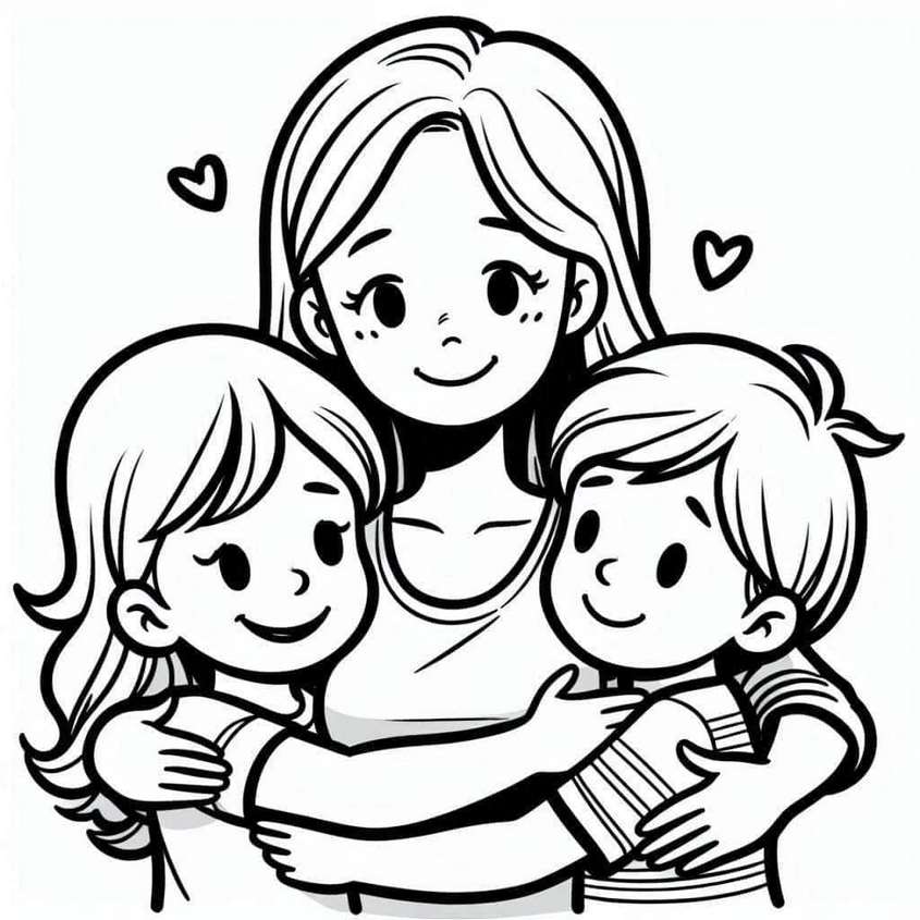 Tranh tô màu ngày 20-10 - 27 Tranh tô màu ngày 20-10 - 27