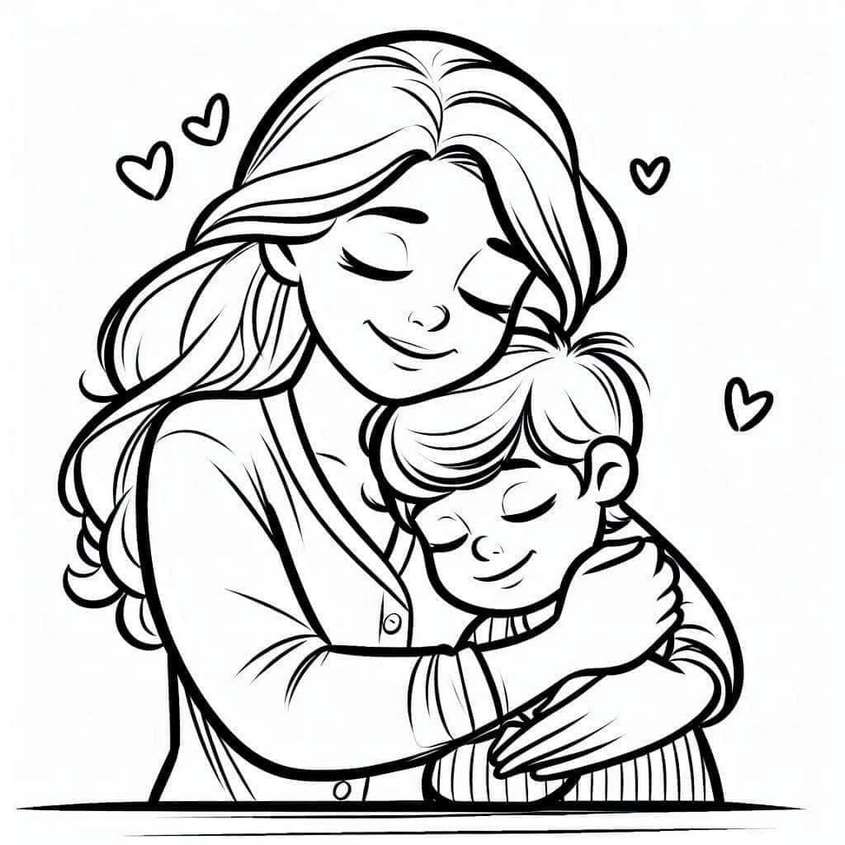 Tranh tô màu ngày 20-10 - 28 Tranh tô màu ngày 20-10 - 28