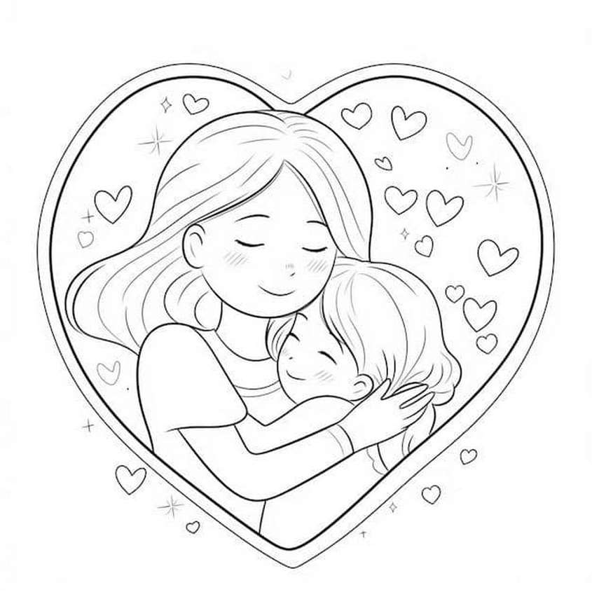 Tranh tô màu ngày 20-10 - 38 Tranh tô màu ngày 20-10 - 38