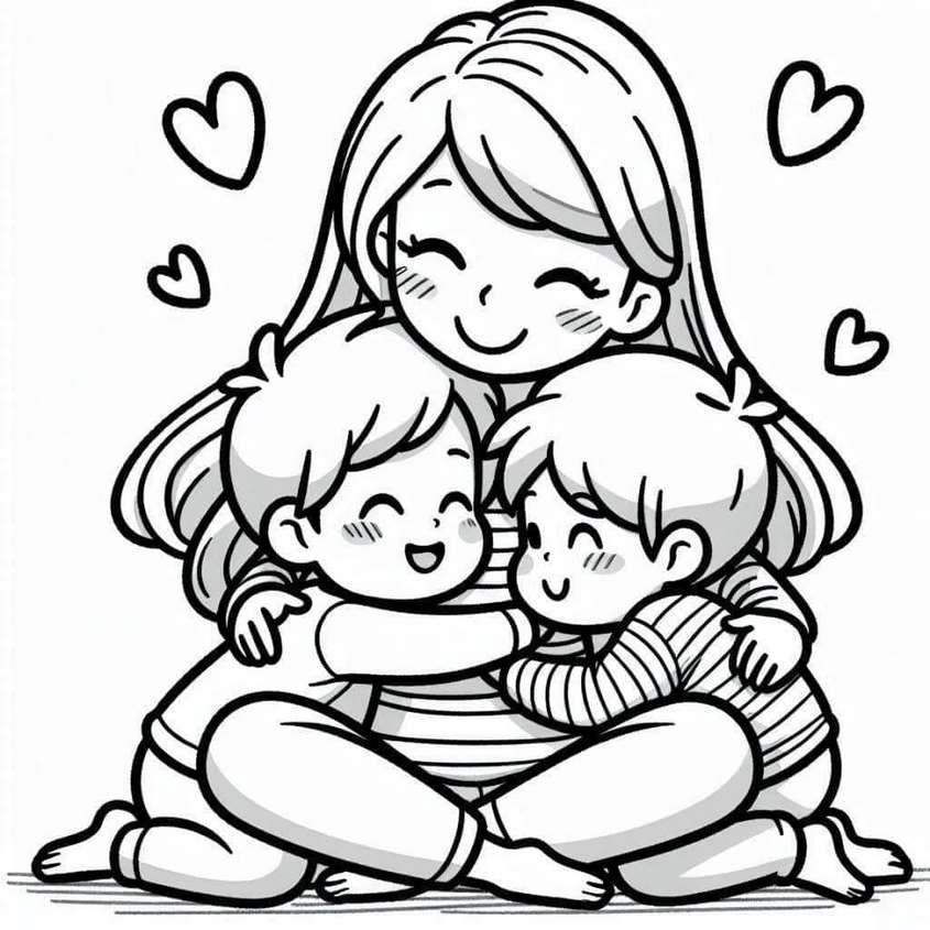 Tranh tô màu ngày 20-10 - 35 Tranh tô màu ngày 20-10 - 35